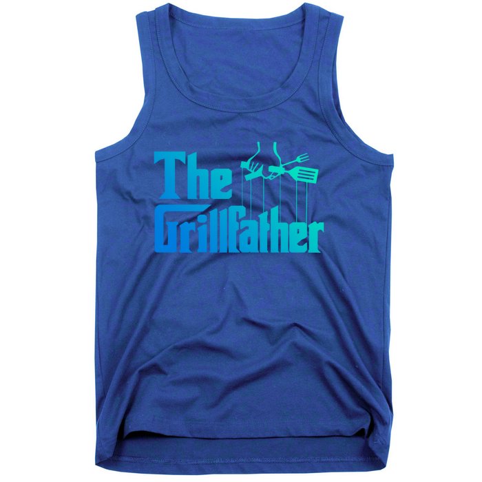 Funny The Grillfather Bbq Grill And Smoker Barbecue Chef Gift Tank Top