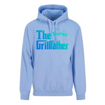 Funny The Grillfather Bbq Grill And Smoker Barbecue Chef Gift Unisex Surf Hoodie