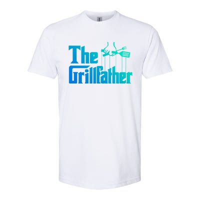 Funny The Grillfather Bbq Grill And Smoker Barbecue Chef Gift Softstyle CVC T-Shirt