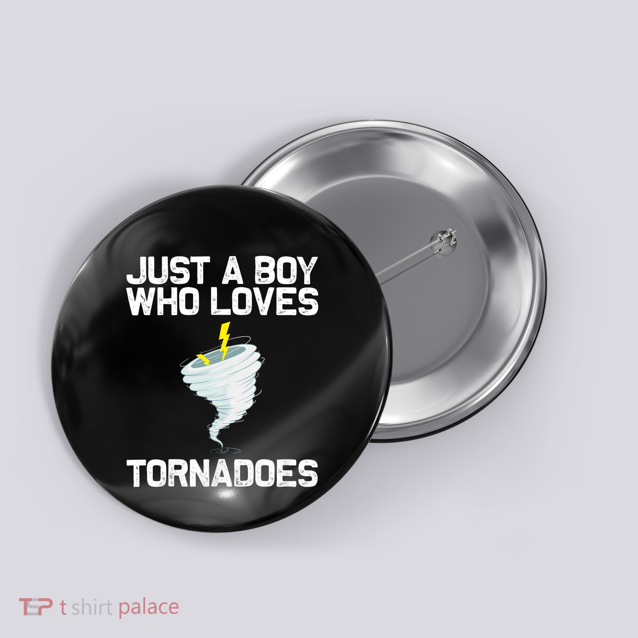 Funny Tornado Gift For Hurricane Weather Chaser Button