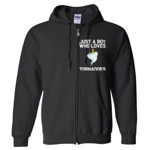 Funny Tornado Gift For Hurricane Weather Chaser Full Zip Hoodie