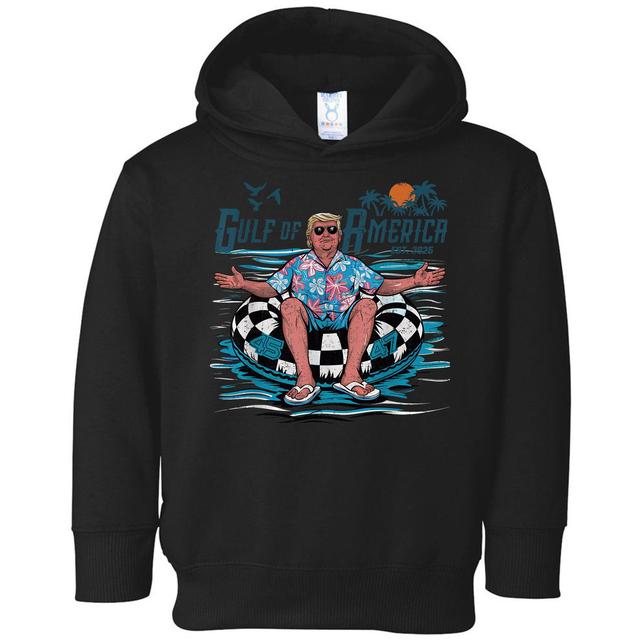 Funny Trump Gulf Of Us America 2025 Trump Merchandise Toddler Hoodie