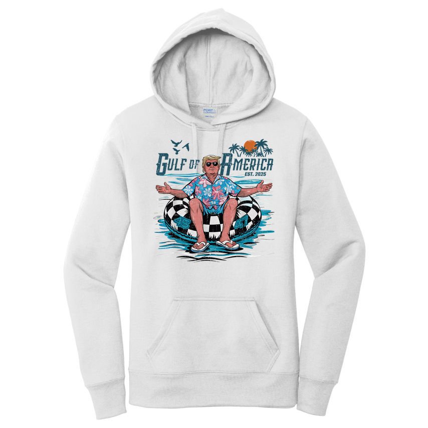 Funny Trump Gulf Of Us America 2025 Trump Merchandise Women's Pullover Hoodie