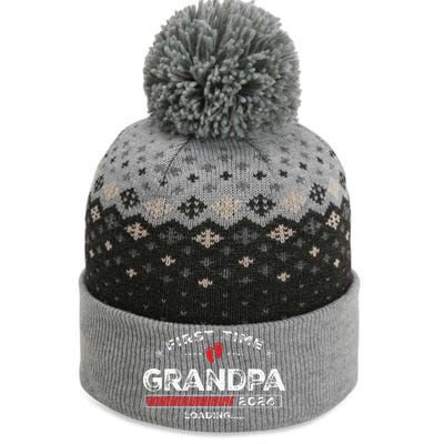 First Time Grandpa Est 2024 Loading Soon To Be Dad Grandpa The Baniff Cuffed Pom Beanie