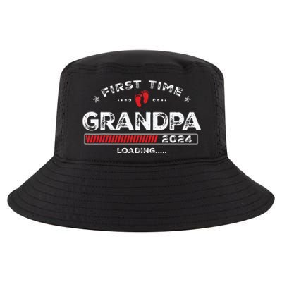 First Time Grandpa Est 2024 Loading Soon To Be Dad Grandpa Cool Comfort Performance Bucket Hat