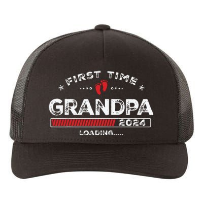 First Time Grandpa Est 2024 Loading Soon To Be Dad Grandpa Yupoong Adult 5-Panel Trucker Hat