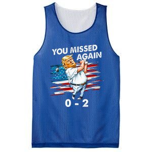 Funny Trump Golf Course Gunshots 02 Trump Is Safe Mesh Reversible Basketball Jersey Tank