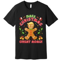 Funny Trump Gingerbread Man Make Christmas Great Again 2024 Premium T-Shirt