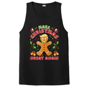 Funny Trump Gingerbread Man Make Christmas Great Again 2024 PosiCharge Competitor Tank