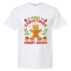 Funny Trump Gingerbread Man Make Christmas Great Again 2024 Garment-Dyed Heavyweight T-Shirt