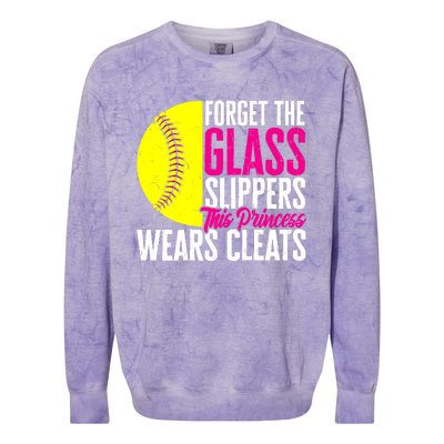 Forget The Glass Slippers This Princess Wears Cleats Colorblast Crewneck Sweatshirt