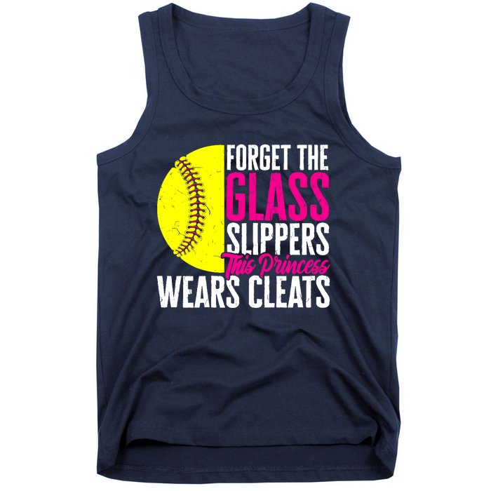 Forget The Glass Slippers This Princess Wears Cleats Tank Top