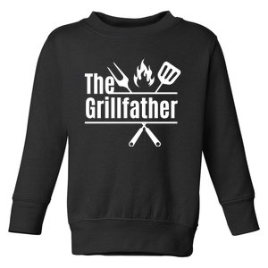 Funny The Grillfather Toddler Sweatshirt