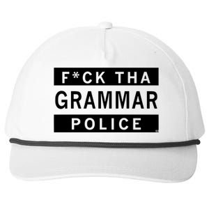 Fuck Tha Grammar Police Snapback Five-Panel Rope Hat