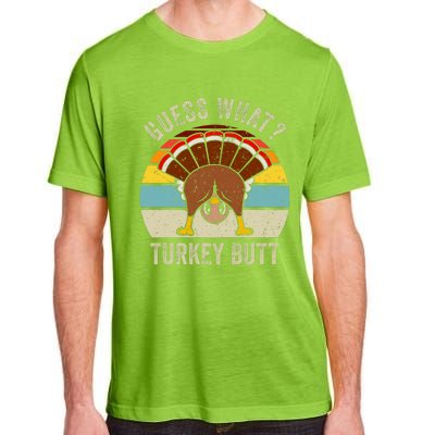 Funny Thanksgiving Guess What Turkey Butt Adult ChromaSoft Performance T-Shirt