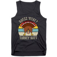 Funny Thanksgiving Guess What Turkey Butt Tank Top