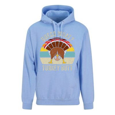 Funny Thanksgiving Guess What Turkey Butt Unisex Surf Hoodie