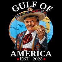 Funny Trump Gulf Of Us America Est 2025 Doggie Tank