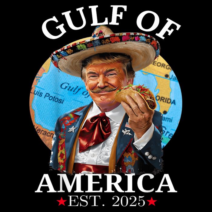 Funny Trump Gulf Of Us America Est 2025 Doggie Tank