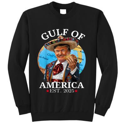 Funny Trump Gulf Of Us America Est 2025 Tall Sweatshirt