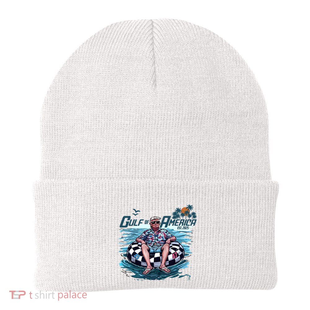 Funny Trump Gulf Of Us America Est 2025 Beanie