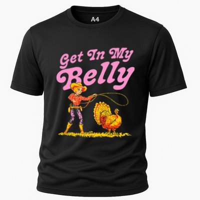 Funny Thanksgiving Get In My Belly Performance Shirt