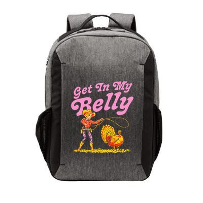 Funny Thanksgiving Get In My Belly Vector Backpack