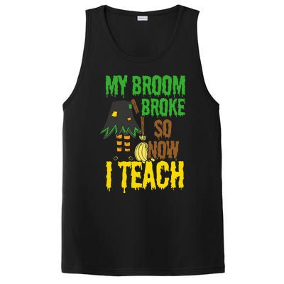 Funny Teacher Gift Idea Witch Halloween PosiCharge Competitor Tank