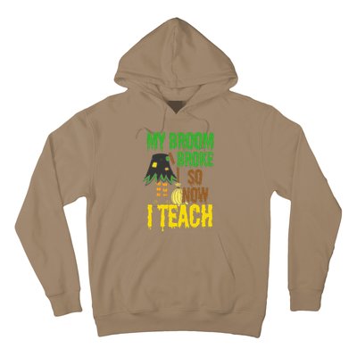 Funny Teacher Gift Idea Witch Halloween Hoodie