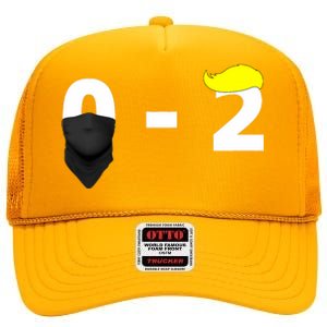 Funny Trump Golf Course Gunshots 02 Trump Is Safe High Crown Mesh Back Trucker Hat