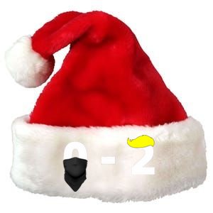 Funny Trump Golf Course Gunshots 02 Trump Is Safe Premium Christmas Santa Hat