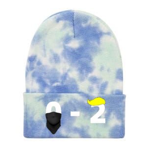 Funny Trump Golf Course Gunshots 02 Trump Is Safe Tie Dye 12in Knit Beanie