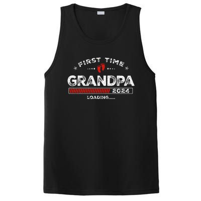 First Time Grandpa Est. 2024 Loading Soon To Be Dad Grandpa PosiCharge Competitor Tank