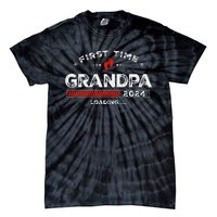 First Time Grandpa Est. 2024 Loading Soon To Be Dad Grandpa Tie-Dye T-Shirt