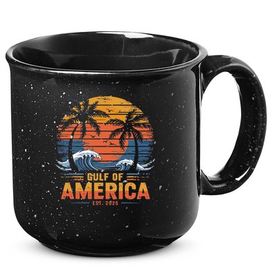 Funny Trump Gulf Of Us America 2025 Trump Merchandise 15oz Campfire Ceramic Mug