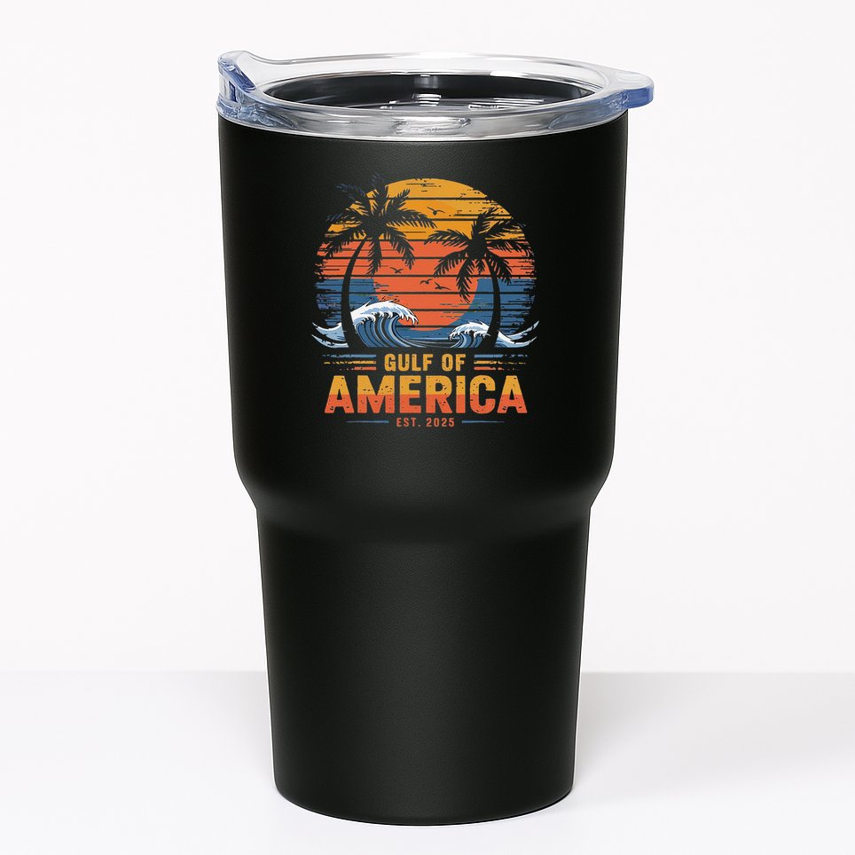 Funny Trump Gulf Of Us America 2025 Trump Merchandise Tumbler