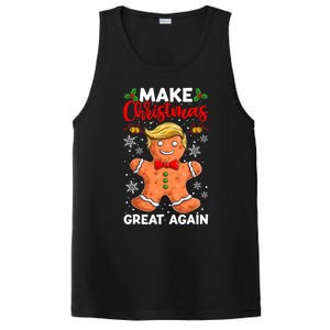 Funny Trump Gingerbread Man Make Christmas Great Again 2024 PosiCharge Competitor Tank