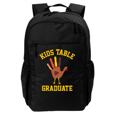 Funny Table Graduate Thanksgiving Turkey Handprint Daily Commute Backpack