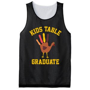 Funny Table Graduate Thanksgiving Turkey Handprint Mesh Reversible Basketball Jersey Tank