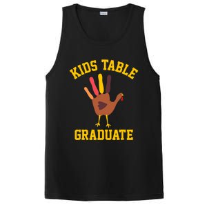 Funny Table Graduate Thanksgiving Turkey Handprint PosiCharge Competitor Tank