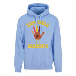 Funny Table Graduate Thanksgiving Turkey Handprint Unisex Surf Hoodie