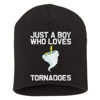 Funny Tornado Gift For Kids Hurricane Weather Chaser Short Acrylic Beanie