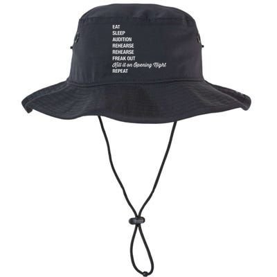 Funny Theater Geek Gift Musical Life Eat Sleep Theatre Bucket Hat