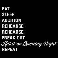 Funny Theater Geek Gift Musical Life Eat Sleep Theatre Bag