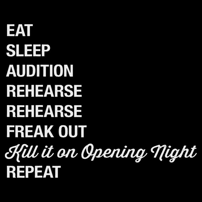 Funny Theater Geek Gift Musical Life Eat Sleep Theatre Bag