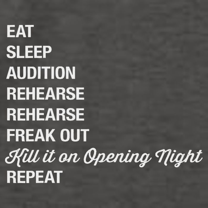 Funny Theater Geek Gift Musical Life Eat Sleep Theatre Vector Backpack