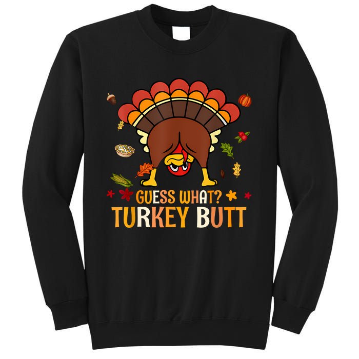 Funny Thanksgiving Guess What Turkey Butt Couples Matching Sweatshirt