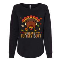 Funny Thanksgiving Guess What Turkey Butt Couples Matching Womens California Wash Sweatshirt