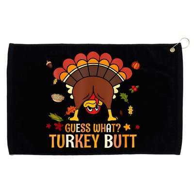 Funny Thanksgiving Guess What Turkey Butt Couples Matching Grommeted Golf Towel