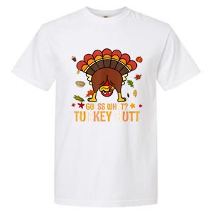 Funny Thanksgiving Guess What Turkey Butt Couples Matching Garment-Dyed Heavyweight T-Shirt